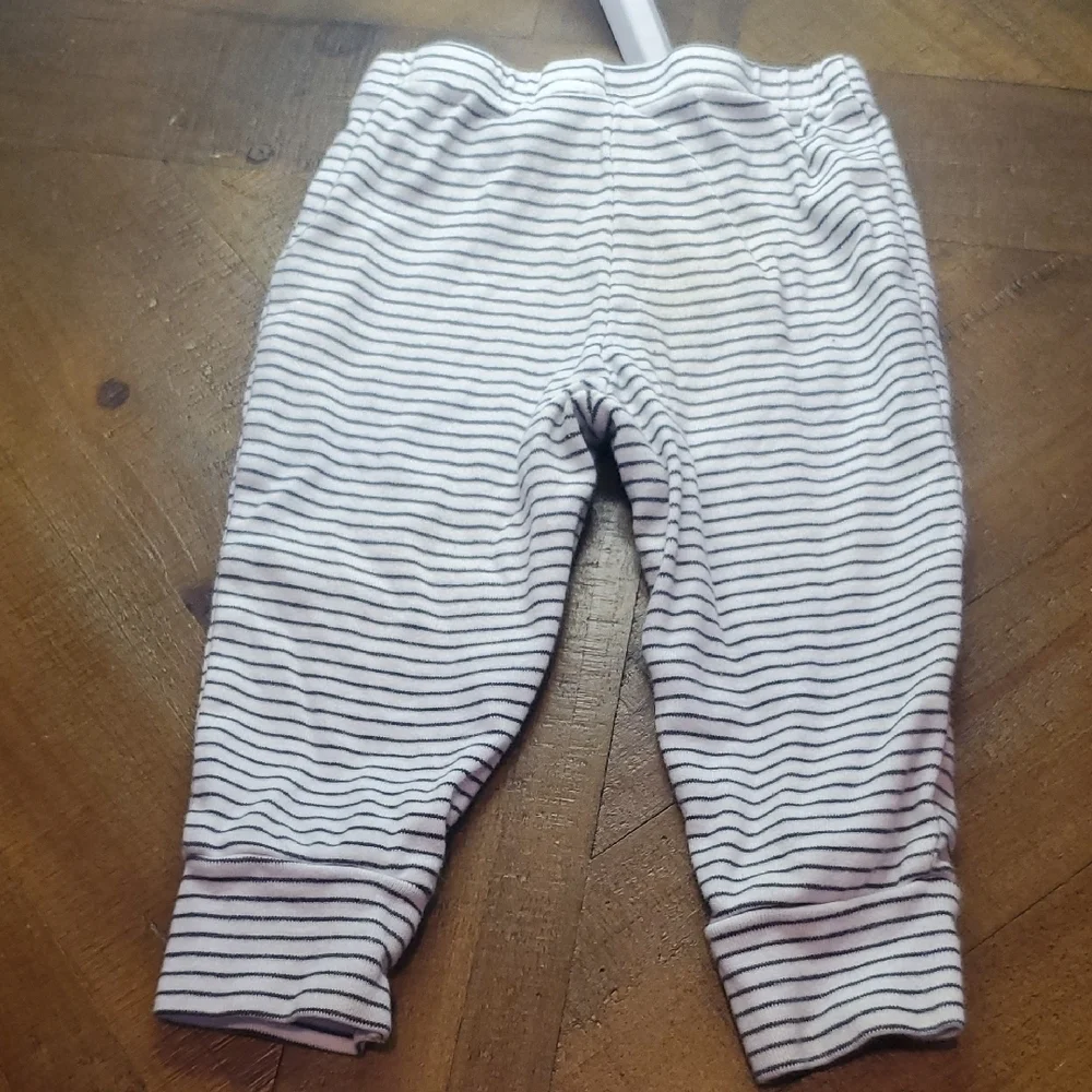 🐻 Carter's Striped Casual Pants - Black and White